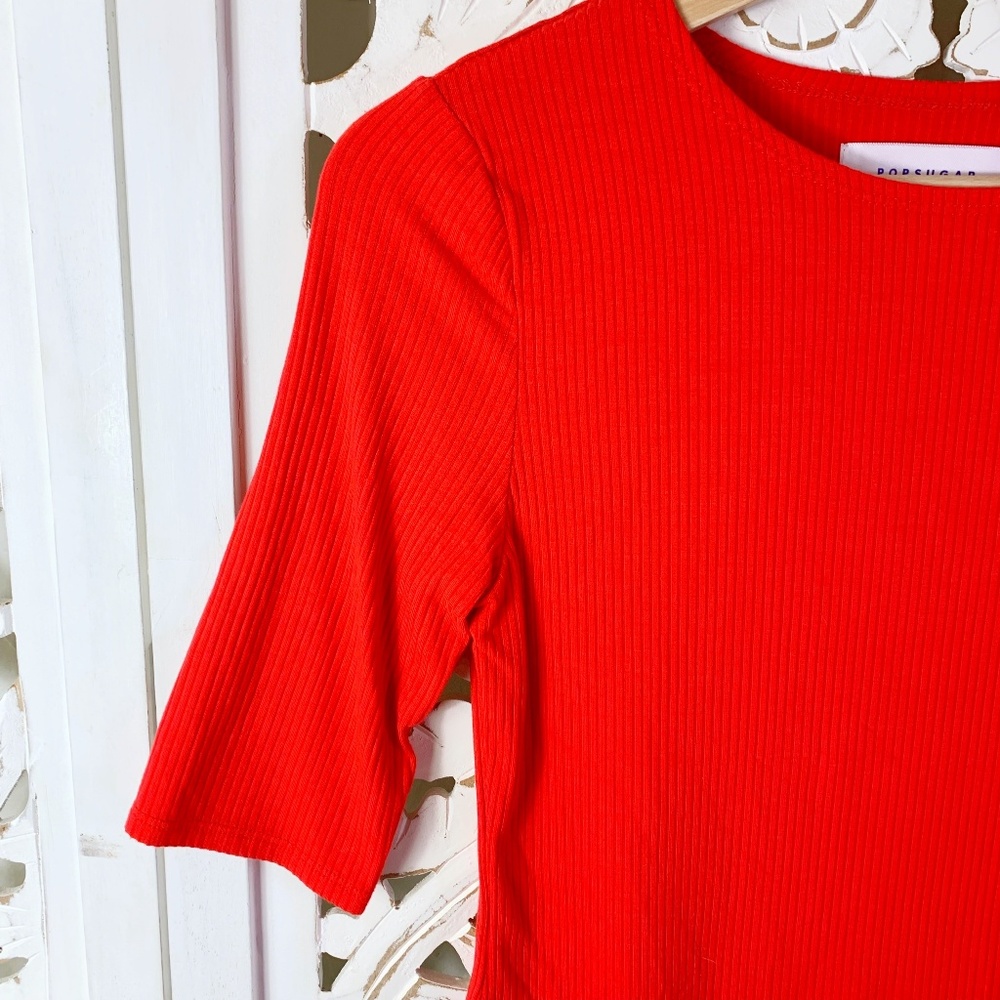 Popsugar High Risk Red Crop Top - Picture 2 of 4